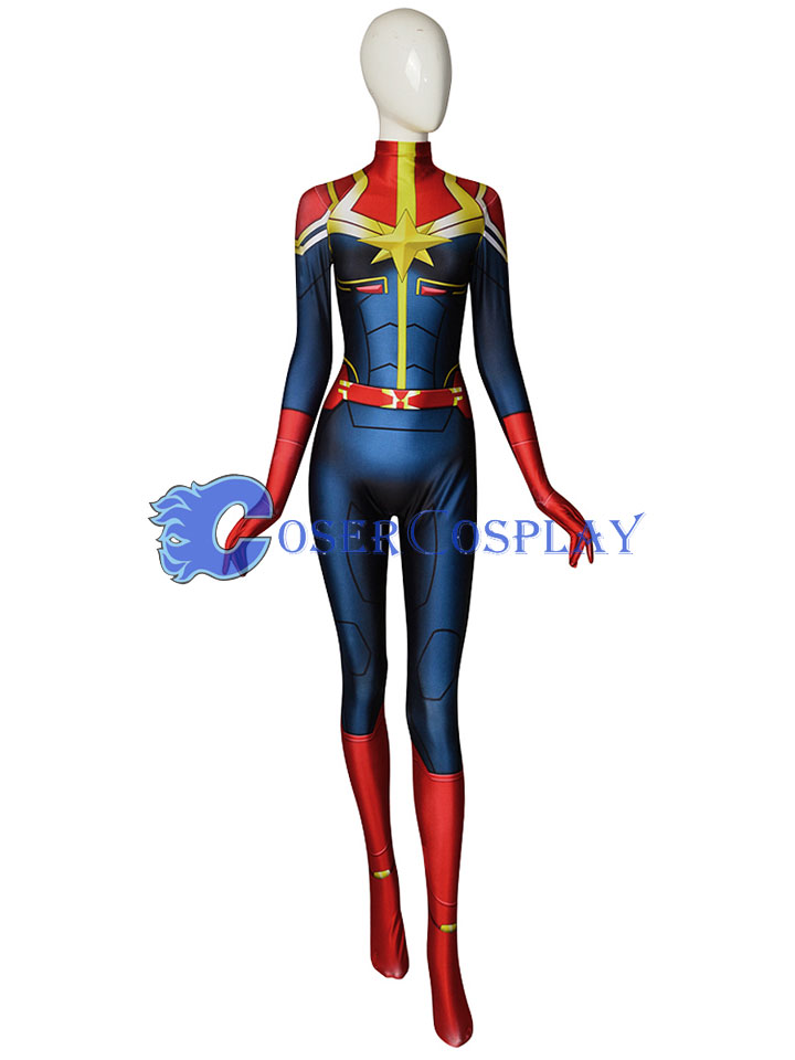 2018 Captain Marvel Carol Danvers Classic Cosplay Costume